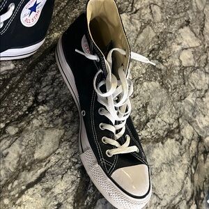 Converse Black and White High-Top Sneakers